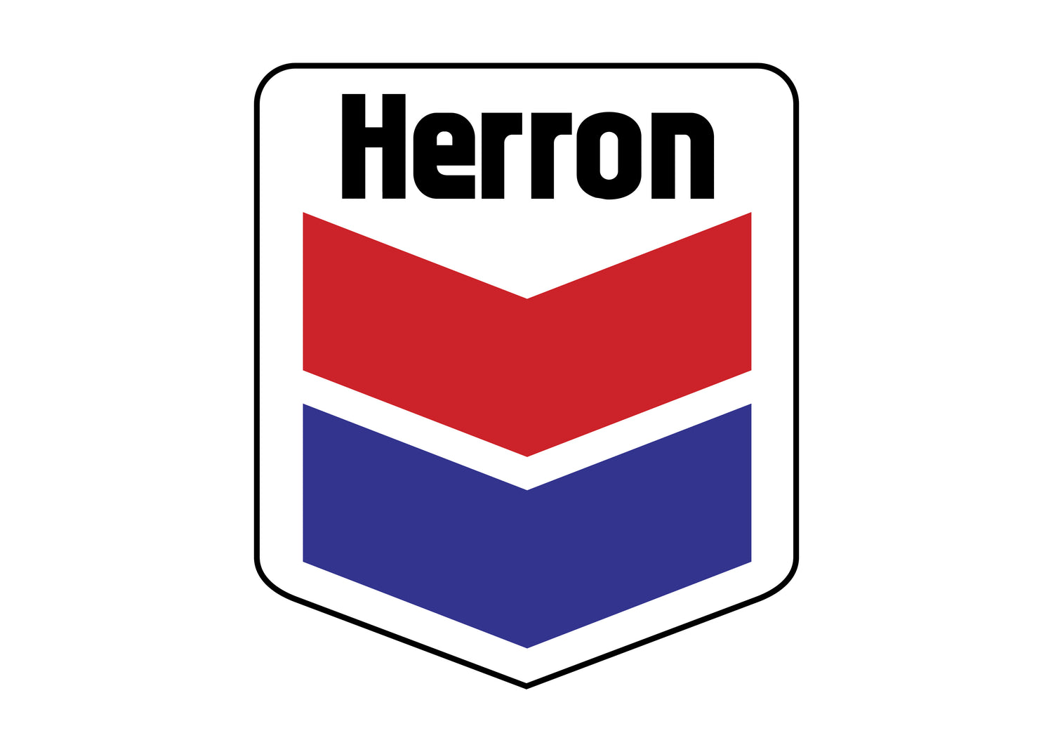 Herron red and blue shield logo for Cockstar Fame hoodie