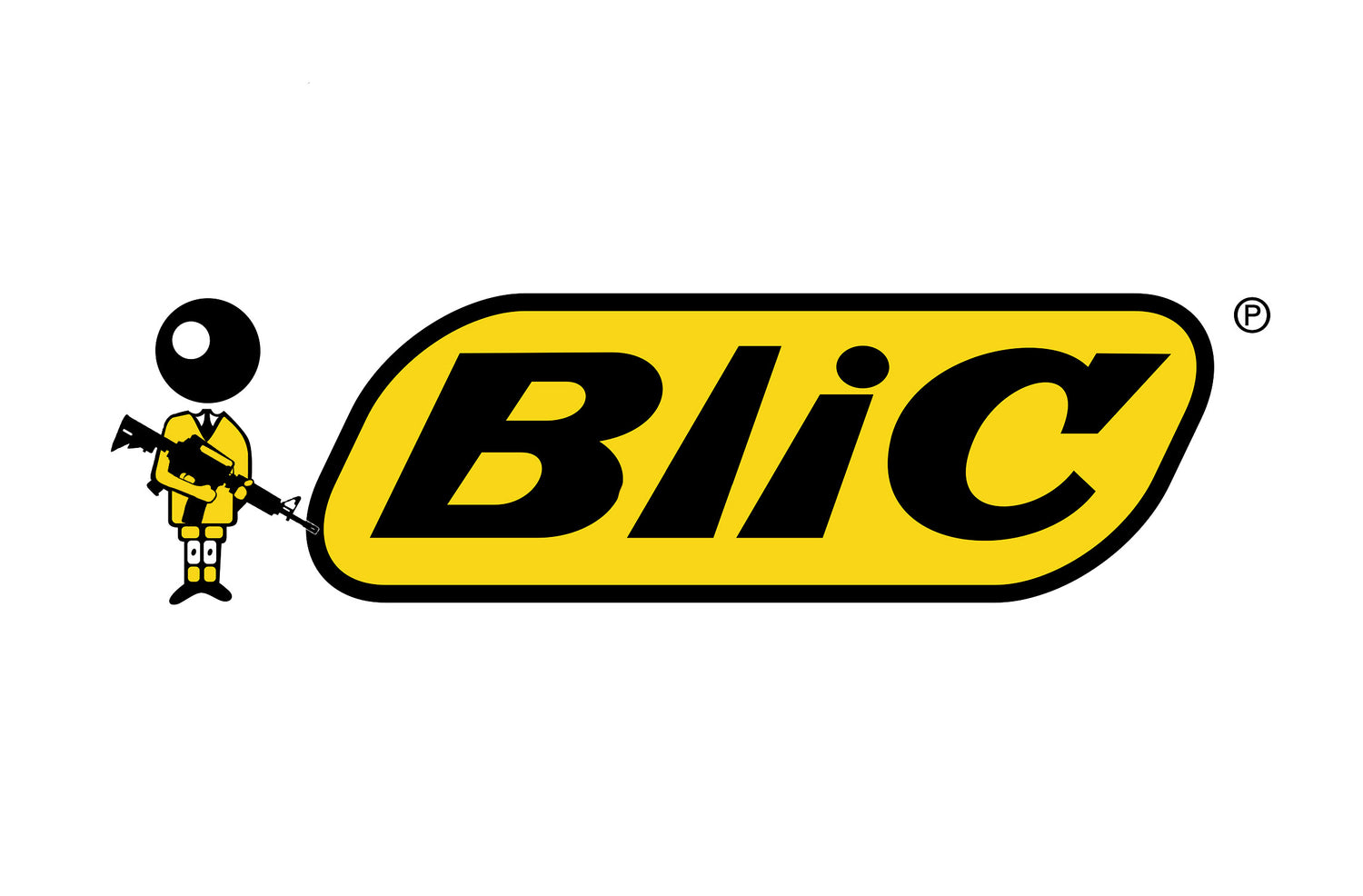 Blic yellow and black logo for Cockstar Fame t-shirt